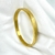 BRACELETE LISO PAI NOSSO 6MM - BANHADO A OURO 18K