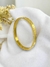 BRACELETE LISO CORAÇÕES 6MM FEMININO - BANHADO A OURO 18K