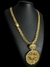 CORDÃO CADEADO DUPLO 10MM + PINGENTE TREVO - BANHADO A OURO 18K na internet