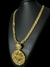 CORDÃO CADEADO DUPLO 10MM + PINGENTE TREVO - BANHADO A OURO 18K - loja online