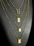 KIT LOTE 4 MODELOS DE ESCAPULÁRIOS TIJOLINHO 1MM BANHADOS A OURO na internet