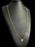 ESCAPULÁRIO CADEADO 1.5MM SÃO JORGE BANHADO A OURO 18K