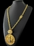 CORDÃO CADEADO 8MM FECHO NOSSA SENHORA + PINGENTE - BANHADO A OURO 18K - comprar online