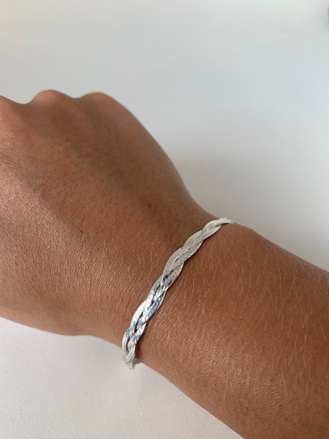 Pulseira - Trançada 3 fios