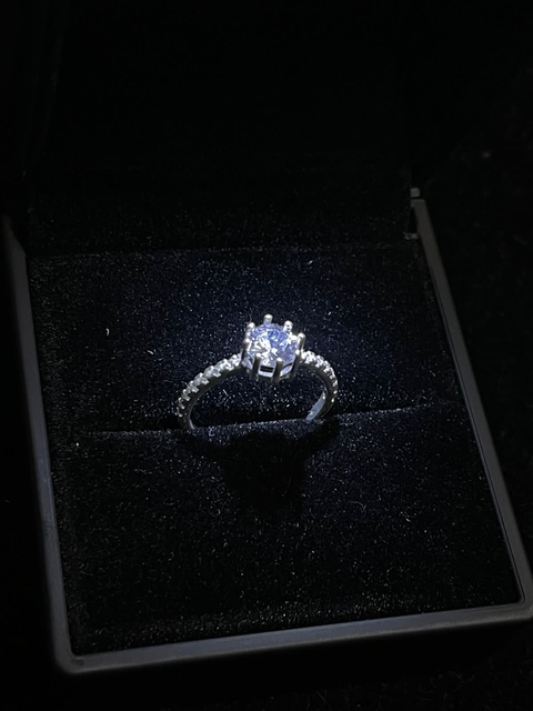 Anel solitário formosura