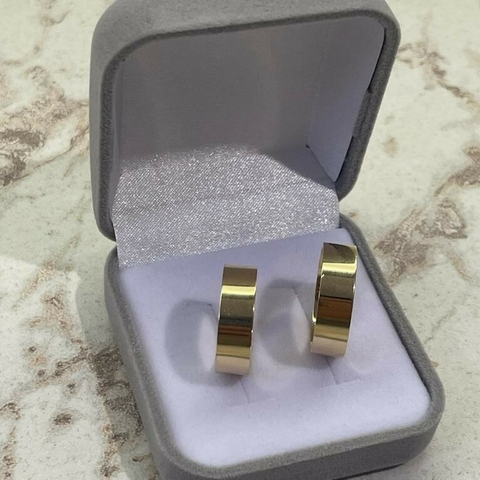 ALIANÇA BANHADA 6MM - 001