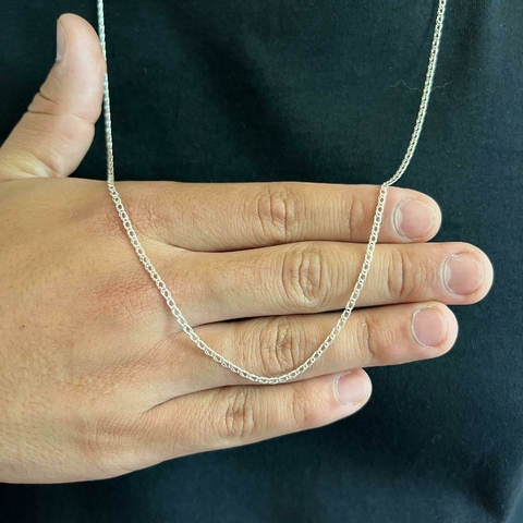 Colar grumet elo duplo 2mm