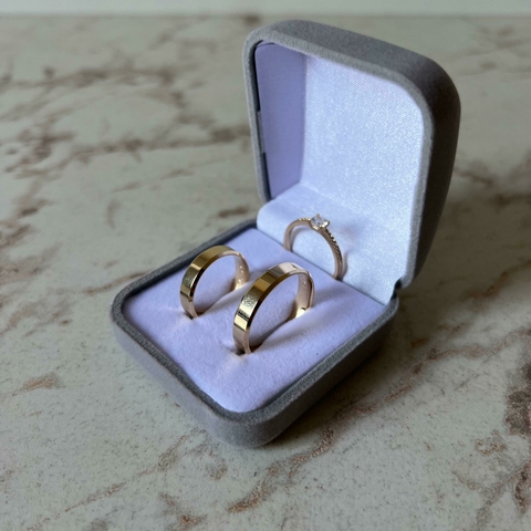 Aliança Banhada 5mm - 002