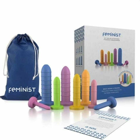 Kit de Dilatadores Vaginais Lisos e Coloridos Feminist - comprar online