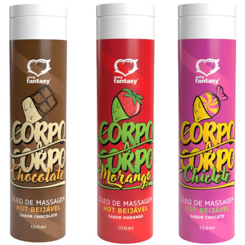 OLEO PARA MASSAGEM - CORPO A CORPO COMESTIVEL 100ML