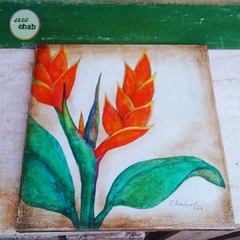 Aquarela Helicônia 02 - Atelie Chab - Produtos exclusivos com design e elegância