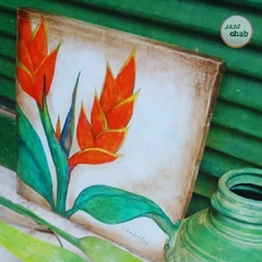 Aquarela Helicônia 02 na internet