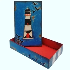 Imagem do Caixa Vintage Farol - Coleção Litoral