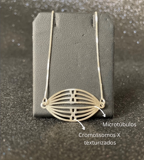 Colar Fusos Meióticos prateado