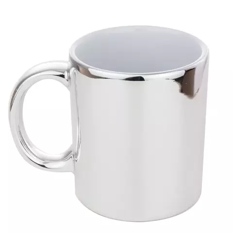 Caneca Cromada Prata Nacional 300ml