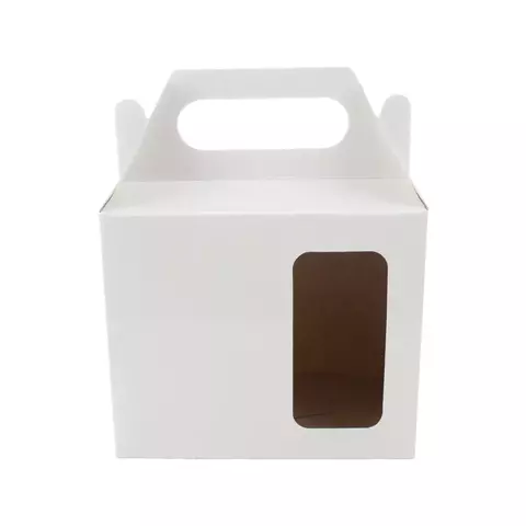 Caixa p/ caneca com alça e janela na frente