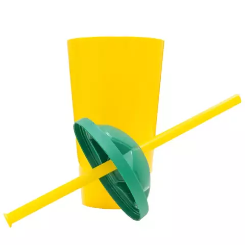 Copo Soccer Ps Amarelo Tampa Verde 550mL - ABC Sublima