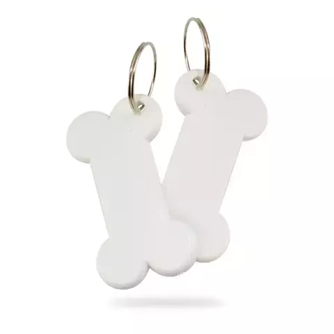 Chaveiro Polimero Branco Osso - comprar online