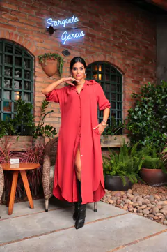 CHEMISE LUCIANA SLIM CORES LISAS - MODAS PORTO