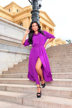 CHEMISE LUCIANA SLIM CORES LISAS - comprar online