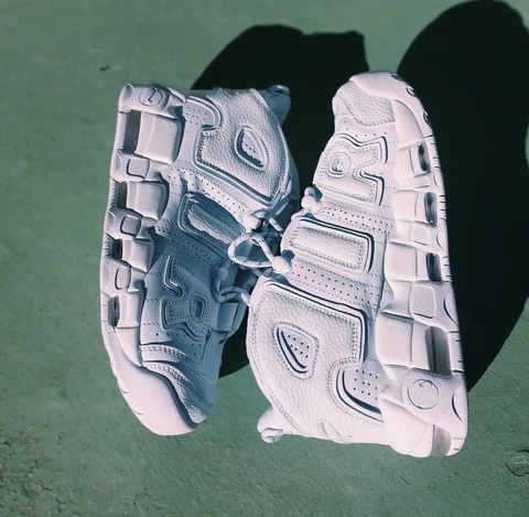 Air More UpTempo "White on White"