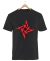 Remera Metallica Logo Negra Manga Corta 100% Algodón Peinado