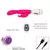 Vibrador ponto G com estimulador rabbit – Cor:Rosa na internet