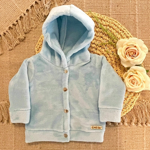 Campera polar soft con capucha
