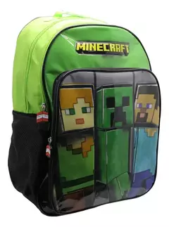 Mochila MI111 Minecraft Espalda 18" Steve Creeper Alex en internet