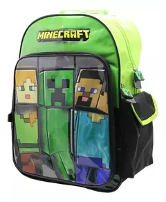 Mochila MI111 Minecraft Espalda 18" Steve Creeper Alex - comprar online