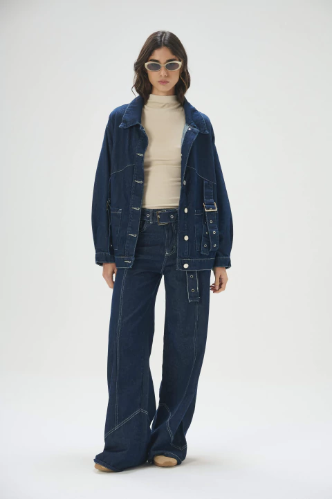 CAMPERA OVERSIZED RAW BLUE - comprar online