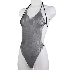 Body Sexy Brilhante em Strass, Lingerie Sexy com Strass, Lingerie Sexy - comprar online