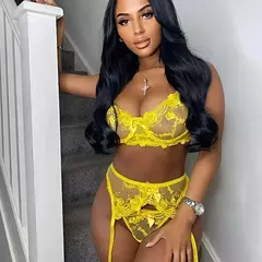 Conjunto de Lingerie sexy Anne com Renda e Bordado erótico. - Clube das Coisas - Tudo para Você ficar mais Linda e Sexy