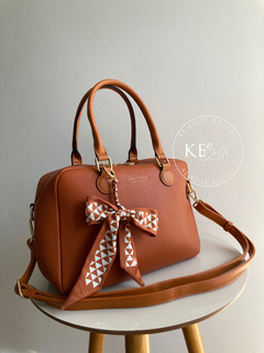 Bolsa Feminina Veryrio Baú Chaveiro Marrom