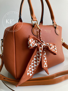 Bolsa Feminina Veryrio Baú Chaveiro Marrom - comprar online