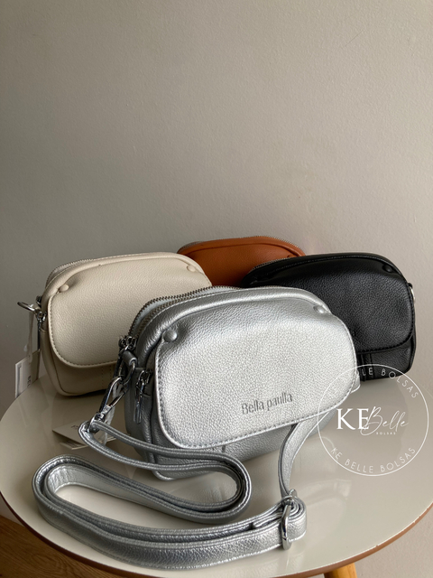 Bolsa Feminina Bella Paulla Transversal Pequena Divisórias