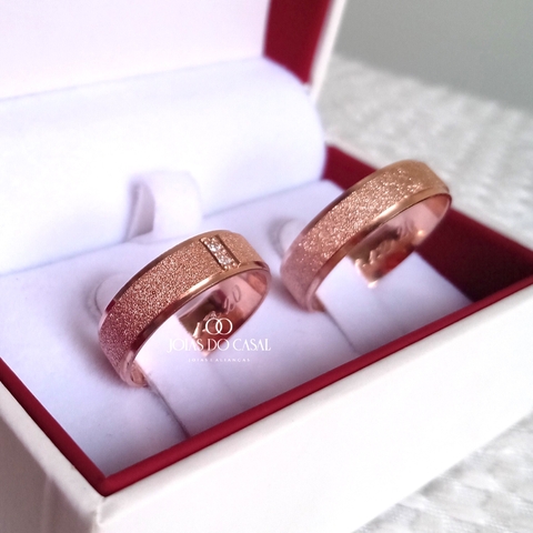 Alianças Suécia | Banhadas a Ouro Rose