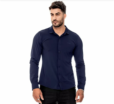 CAMISA TECNOLÓGICA RVRA AZUL MARINHO