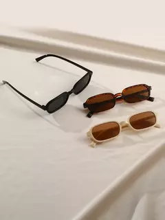 Conjunto de Óculos Armação quadrada Elegante, 3 peças, Unissex - comprar online