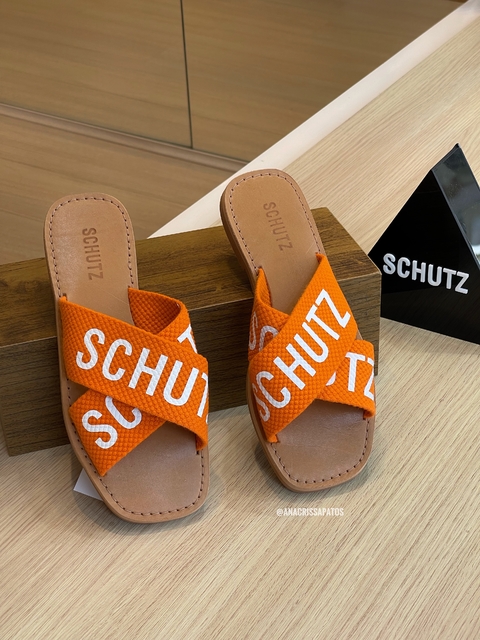 Rasteira Schutz S20889 0004 0012U Laranja - Leiam a descrição