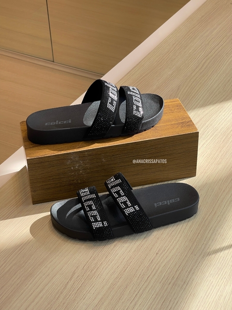 Colcci Slide Josi Preto Strass 401217718_1