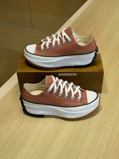 Converse All Star Run Star Hike Low Marrom Tênis CO 0381 0016