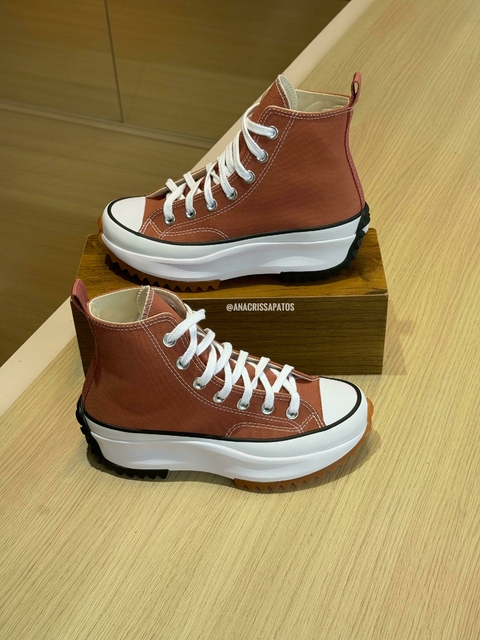Converse All Star Run Star Hike Marrom Mid Tênis CO 0380 0016