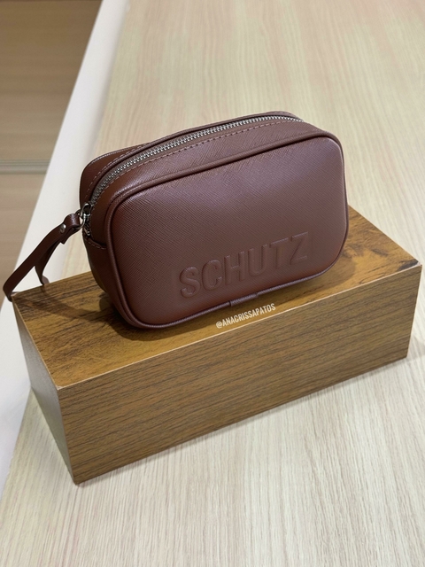 Schutz Bag Necessaire Bolsa Marrom Escuro
