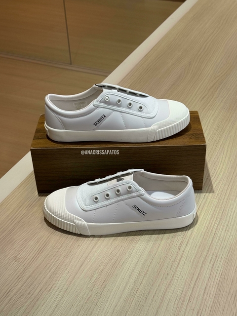 Schutz Tênis Smash Couro Pearl - comprar online