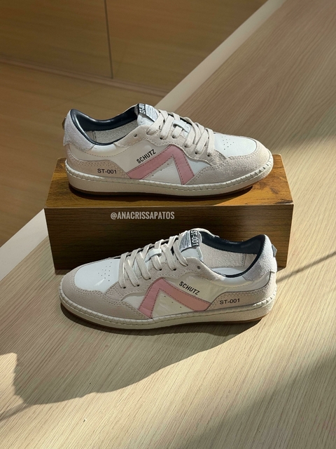 Schutz Sneakers ST-001 Nude/Rosa claro Tênis