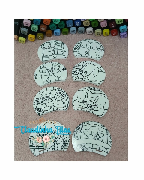 Aplique orelha Bobbie Goods para pintar - 2 unidades