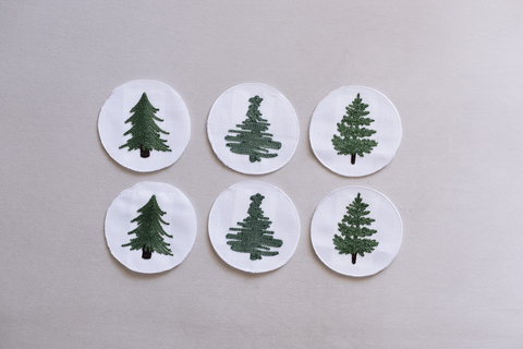 Kit 06 Porta Copos Xmas Tree