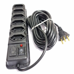 Filtro de Linha 6 Tomadas Padrão Novo com Fusivel 5metros na internet