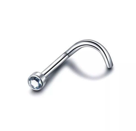 Nostril titânio zircônia azul (7mm)